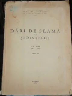 DARI DE SEAMA ALE SEDINTELOR - COMITETUL GEOLOGIC