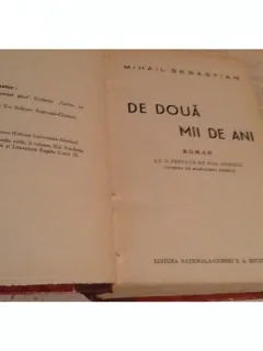 DE DOUA MII DE ANI - MIHAIL SEBASTIAN