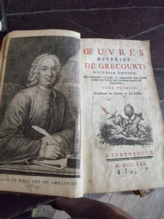 De Grecourt - Oeuvres Diverses. Tome Premier