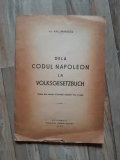 De la Codul Napoleon la Volksgesetzbuch - Al. Vallimarescu