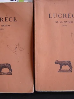DE LA NATURE - LUCRECE   2 VOLUME