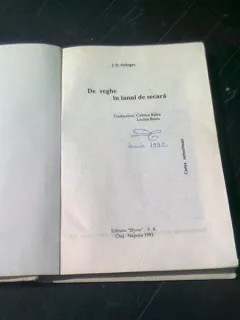 DE VEGHE IN LANUL DE SECARA - J.D. SALINGER