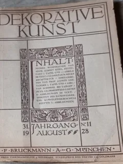 Dekorative Kunst -  Nr 11 Anul 1928