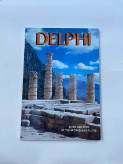 Delphi. Guide and plan of archaeological site, text in limba engleza