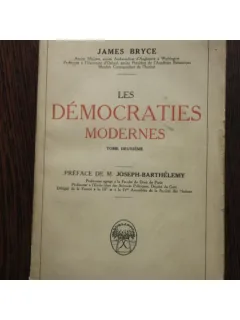 DEMOCRATIES MODERNES - JAMES BRYCE