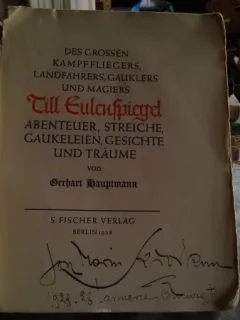Des grossen kampffliegers, landfahrers, gauklers und magiers - Gerhart Hauptmann  (Pilotul de vanatoare, fermierul, vrajitorii si magicienii. Aventuri, glume, jonglerii, figuri)