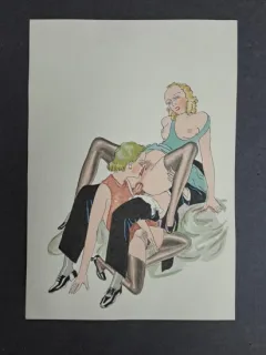 Desen erotic (cu passepartout)