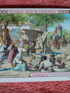 Desen tabara de tigani din Romania, inceput de secol XX