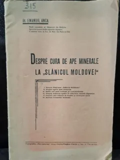 Despre cura de ape minerale la Slanicul Moldovei - Emanuil Anca