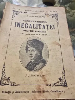 Despre originea inegalitatii dintre oameni - J.J. Rousseau