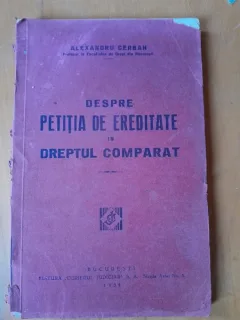 Despre Petitia de Ereditate in Dreptul Comparat - Alexandru Cerban