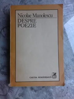 DESPRE POEZIE - NICOLAE MANOLESCU