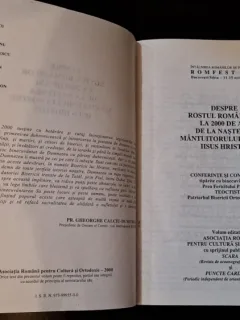 Despre rostul românilor la 2000 de ani de la nașterea Mântuitorului nostru Iisus Hristos