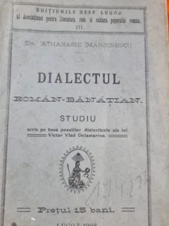 Dialectul Roman-Banatian - Dr Athanasie Marinescu