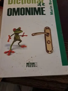 Dicționar de omonime de Marin Bucă