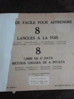 DICTIONAR 8 LIMBI DE O DATA, METODA USOARA SE A INVATA  - EUGEN PAUL SAMSONOVICI (ROMANA - ESPERANTO, FRANCEZA-ENGLEZA, OLANDEZA-GERMANA, SPANIOLA-ITALIANA)