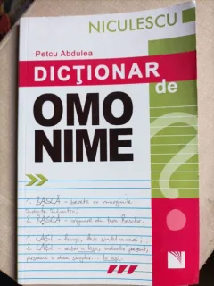 Dictionar de omonime - Petcu Abdulea