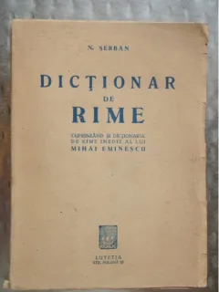DICTIONAR DE RIME - N. SERBAN