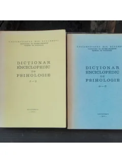 DICTIONAR ENCICLOPEDIC DE PSIHOLOGIE 2 VOLUME