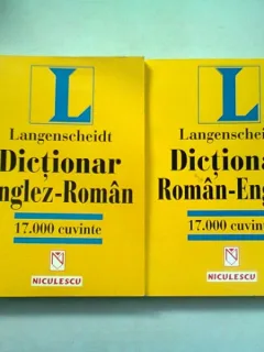 DICTIONAR ENGLEZ ROMAN, ROMAN ENGLEZ -  LANGENSCHEIDT