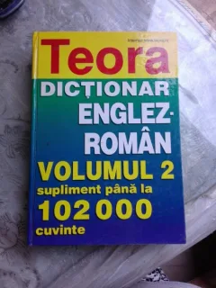 DICTIONAR ENGLEZ ROMAN, VOLUMUL 2, SUPLIMENT PANA LA 102000 CUVINTE