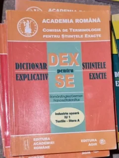 Dictionar Explicativ pentru Stiintele Exacte - Industrie Usoara IU 1 Textile Litera A