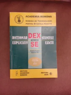 Dictionar explicativ pentru stiintele exacte  (roman, englez, francez, rus)