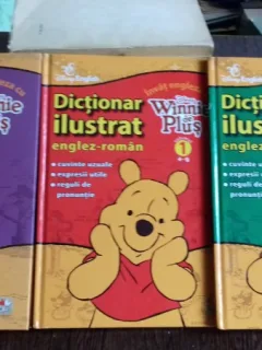 DICTIONAR ILUSTRAT ENGLEZ - ROMAN. INVATATI ENGLEZA CU WINNIE DE PLUS   3 VOLIME