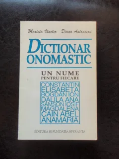 DICTIONAR ONOMASTIC - MARIETA VINCLER