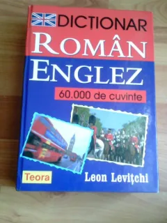 DICTIONAR ROMAN-ENGLEZ-60 000 DE CUVINTE-LEON LEVITCHI