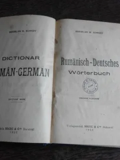 DICTIONAR ROMAN GERMAN - MAXIMILIAN W. SCHROFF