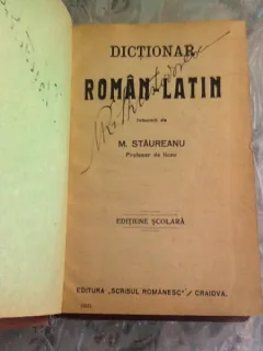 DICTIONAR ROMAN LATIN - M. STAUREANU