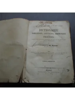 DICTIONARIU ROMANESCU,LATINESCU, GERMANESCU SI FRANCESCU