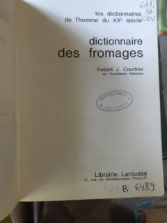 dictionnaire des fromages Larousse