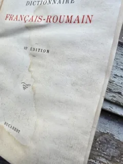 Dictionnaire Français-Roumain, Roumain-Francais (editia IV/1986) - Const. Şăineanu