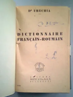 DICTIONNAIRE FRANCAIS - ROUMAIN - URECHIA