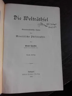 DIE WELTRÄTHSEL - HAECKEL  (CARTE IN LIMBA GERMANA, PUZZLE MONDIAL)