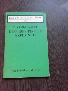 DIFFERENTIATION EXPLAINED - V.G. BOLTYANSKY  (EDITIE IN LIMBA ENGLEZA)