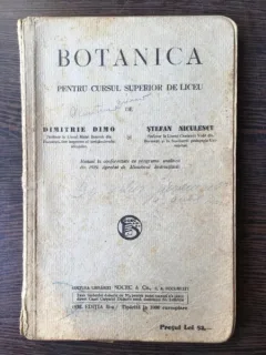Dimitrie Dimo, Stefan Niculescu - Botanica. (Pentru cursul superior de liceu).