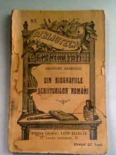 DIN BIOGRAFIILE SCRIITORILOR ROMANI - GHEORGHE ADAMESCU