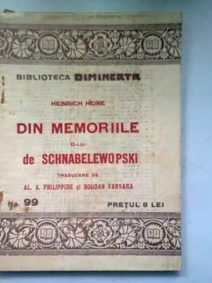 DIN MEMORIILE D-LUI DE SCHNABELEWOPSKI - HEINRICH HEINE