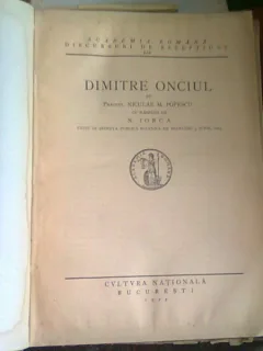 DISCURSURI DE RECEPTIUNE, ACADEMIA ROMANA NR. 59-67