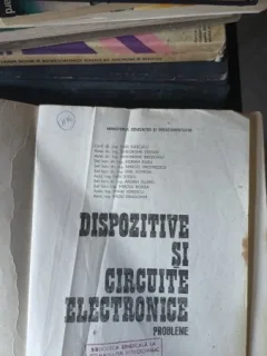 DISPOZITIVE SI CIRCUITE ELECTRONICE - PROBLEME