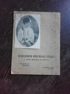 DIZOLVAREA ORDINULUI STELEI - J. KRISHNAMURI