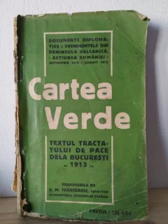 Documente Diplomatice - Cartea Verde - Textul Tractatului de Pace de la Bucuresti 1913