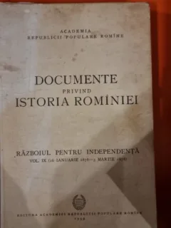 Documente privind istoria Romaniei - razboiul pentru independenta vol.2 1 Ian. 1877 - 9 Mai 1877 , V. Cherestesiu