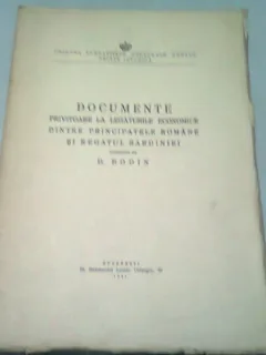 DOCUMENTE PRIVITOARE LA LEGATURILE ECONOMICE DINTRE PRINCIPATELE ROMANE SI REGATUL SARDINIEI - D. BODIN