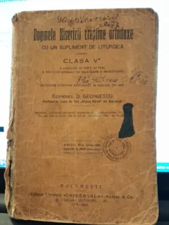 DOGMELE BISERICII CRESTIN ORTODOXE PENTRU CLASA A V-A - D. GEORGESCU