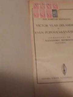 DOI SCRIITORI BANATENI VICTOR VLAD DELAMARINA SI IOAN POPOVICI-BANATEANUL,INTERBELICA