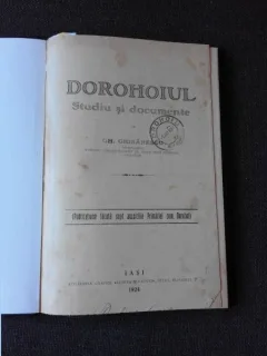 DOROHOIUL, STUDIU SI DOCUMENTE - GH. GHIBANESCU